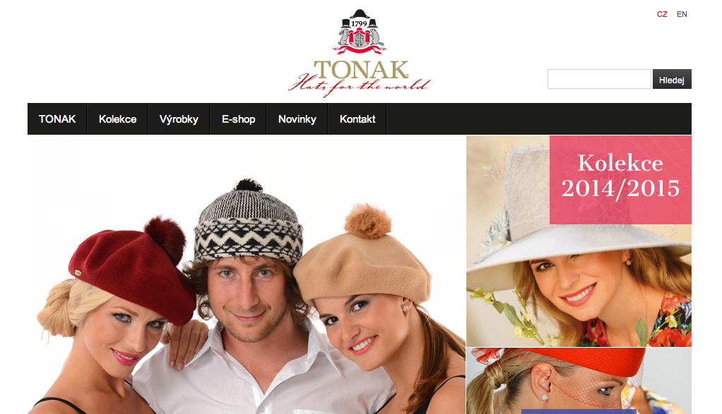 Minulá kampaň klobouků Tonak